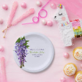 Willkommen Beautiful Wisteria Blume Individuelle N Pappteller (Party)