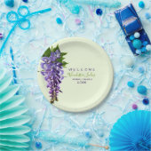 Willkommen Beautiful Wisteria Blume Individuelle N Pappteller (Party)
