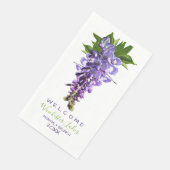 Willkommen Beautiful Wisteria Blume Individuelle N Serviette (Ecke)