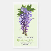 Willkommen Beautiful Wisteria Blume Individuelle N Serviette (Vorderseite)