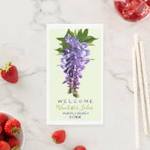 Willkommen Beautiful Wisteria Blume Individuelle N Serviette (Beispiel)