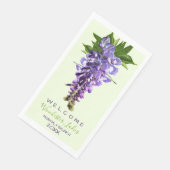 Willkommen Beautiful Wisteria Blume Individuelle N Serviette (Ecke)