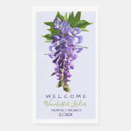 Willkommen Beautiful Wisteria Blume Individuelle N Serviette