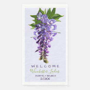 Willkommen Beautiful Wisteria Blume Individuelle N Serviette