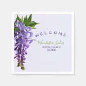 Willkommen Beautiful Wisteria Brunch Individuelle Serviette (Vorderseite)