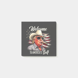 Willkommen bei Amerikas Golf Trump East Cost Mexic Post-it Klebezettel