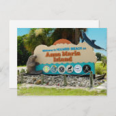 Willkommen bei Anna Maria Island Sign Postkarte (Vorne/Hinten)