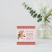 Willkommen bei Baby Girl Shower Books for Baby Begleitkarte (Stehend Vorderseite)