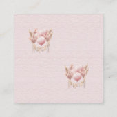 Willkommen bei Baby Girl Shower Books for Baby Begleitkarte (Rückseite)