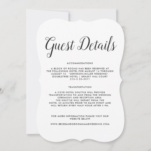 Willkommen bei Barbados | HOCHZEIT IN URLAUBSORT Einladung (Rückseite)