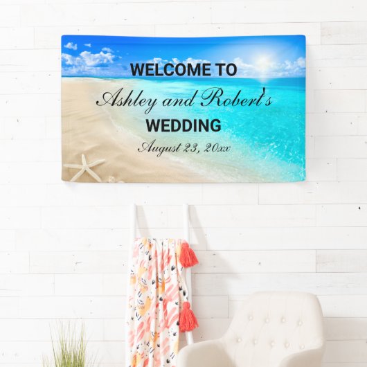 Willkommen bei Beach Wedding Custom Banner (Insitu)