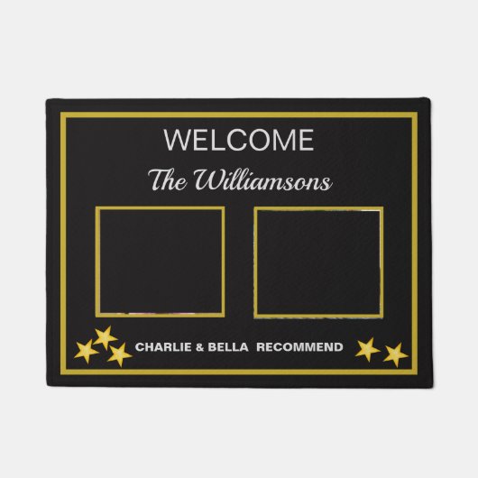 Willkommen bei benutzerdefinierten Foto-Pets Fußmatte (Vorderseite)