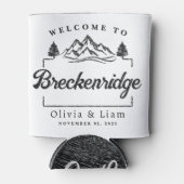 Willkommen bei Breckenridge Co Wedding Minimalisti Dosenkühler (Vorderseite)