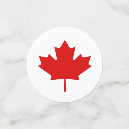 Willkommen bei Canada Day Mapleaf Table Confetti Konfetti (Klein Vorderseite)