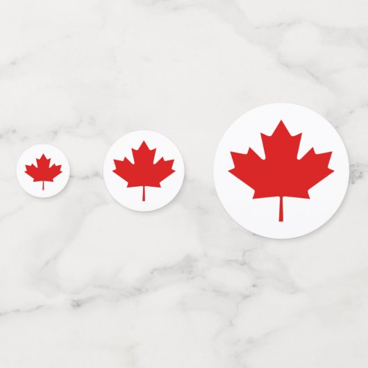Willkommen bei Canada Day Mapleaf Table Confetti Konfetti (Vorderseiten)
