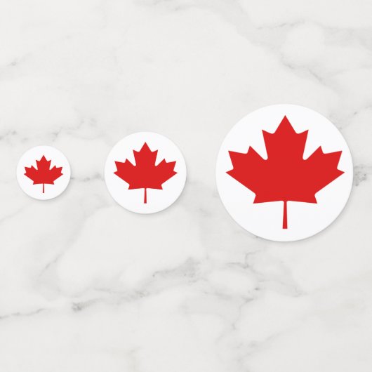 Willkommen bei Canada Day Mapleaf Table Confetti Konfetti (Rückseiten)