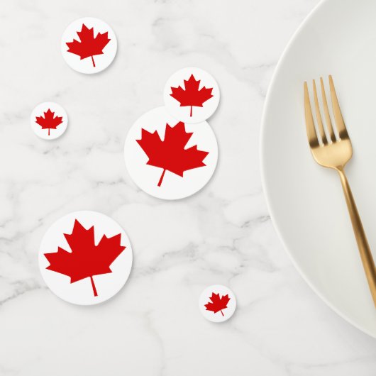 Willkommen bei Canada Day Mapleaf Table Confetti Konfetti (Gruppe)