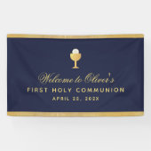 Willkommen bei Chalice Navy Blue Boy Banner (Horizontal)