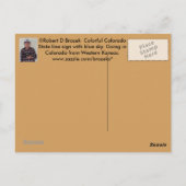 willkommen bei Colorado Post Card Postkarte (Rückseite)