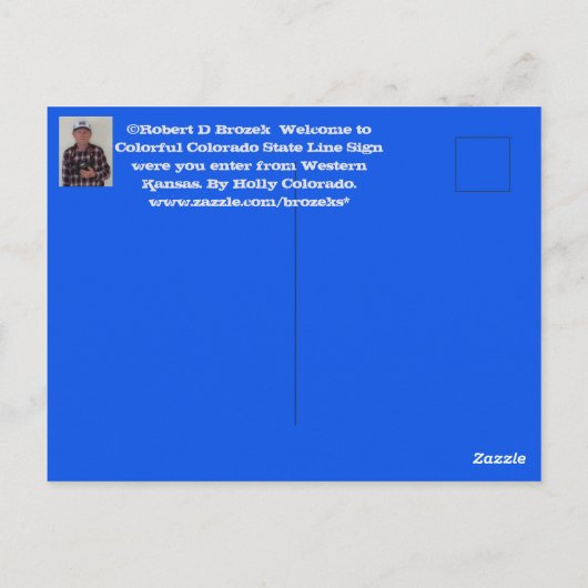 Willkommen bei Colorado POST CARD Postkarte (Rückseite)