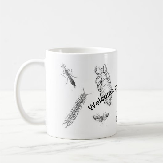Willkommen bei Creepy Crawley Kaffeetasse (Links)