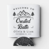 Willkommen bei Crested Butte Co Wedding Minimalist Dosenkühler (Rückseite)