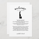 Willkommen bei Delaware | Hochzeitsbrief und Reise (Vorne/Hinten)