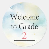 Willkommen bei den Aufklebern für Personalisierte Runder Aufkleber (Vorderseite)