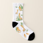 Willkommen bei den Jungle Tieren Socken (Links - Innen)