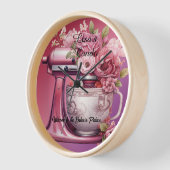 Willkommen bei den Rose des Baker's Palace Pink St Uhr (Winkel)