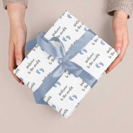 Willkommen bei den weltweiten Baby Packpapier Blät Geschenkpapier Set