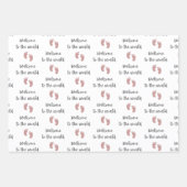 Willkommen bei den weltweiten Baby Packpapier Blät Geschenkpapier Set (Vorderseite)
