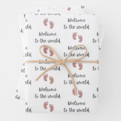Willkommen bei den weltweiten Baby Packpapier Blät Geschenkpapier Set (Beispiel)