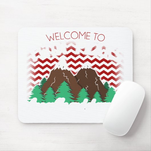 Willkommen bei den Zwillingsspitzen Mousepad (Mit Mouse)