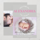 Willkommen bei der Ankündigung der rosa grauen Geb (Vorne/Hinten)