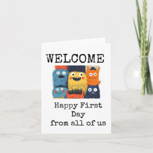 Willkommen bei der Arbeit, Happy First Day Karte