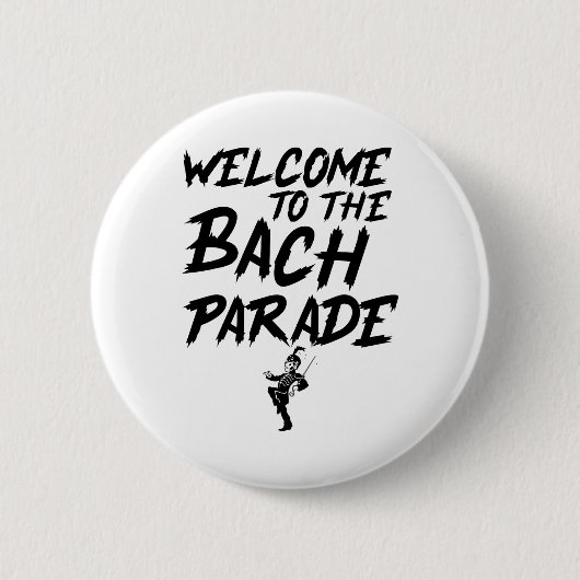 Willkommen bei der Bach-Parade Braut-Squad Gothic Button (Vorderseite)
