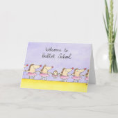 Willkommen bei der Begrüßung der Ballettschule Karte (Vorderseite)