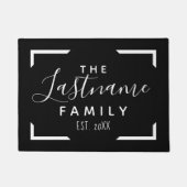 Willkommen bei der benutzerdefinierten Familie - K Fußmatte (Vorderseite)