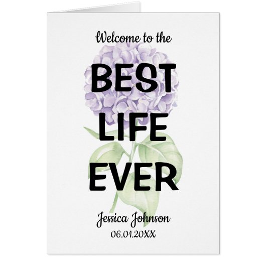 Willkommen bei der Best Life Ever Hydrangea-Taufe (Vorne)