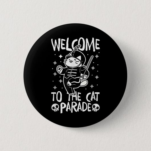 Willkommen bei der Cat-Parade Button (Vorderseite)
