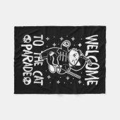 Willkommen bei der Cat-Parade Fleecedecke (Vorderseite (Horizontal))