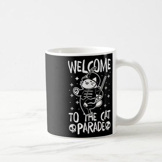 Willkommen bei der Cat-Parade Kaffeetasse (Rechts)
