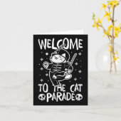 Willkommen bei der Cat-Parade Karte (Gelbe Blume)