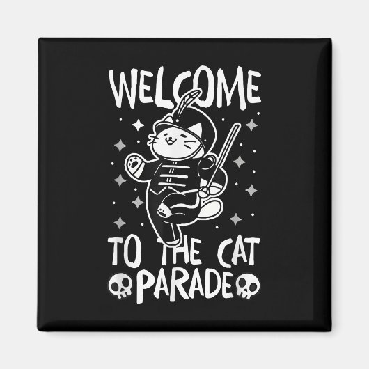 Willkommen bei der Cat-Parade Magnet (Vorne)