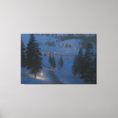 Willkommen bei der Cwm Canvas Print Leinwanddruck (Vorderseite)