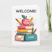 Willkommen bei der dritten Stufe von Lehrer Person Karte (Vorderseite)