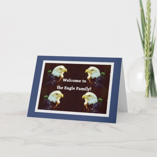 Willkommen bei der Familie Eagle Karte (Vorderseite)