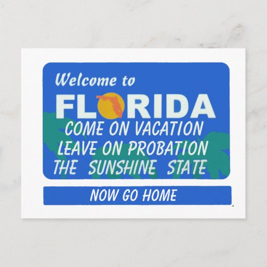 Willkommen bei der Ferienwohnung in Florida Postkarte (Vorderseite)