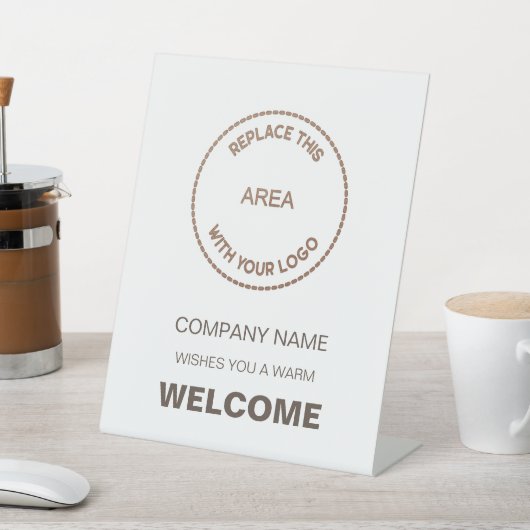 Willkommen bei der Firma oder der Veranstaltung Ih Sockelschild (In SItu)